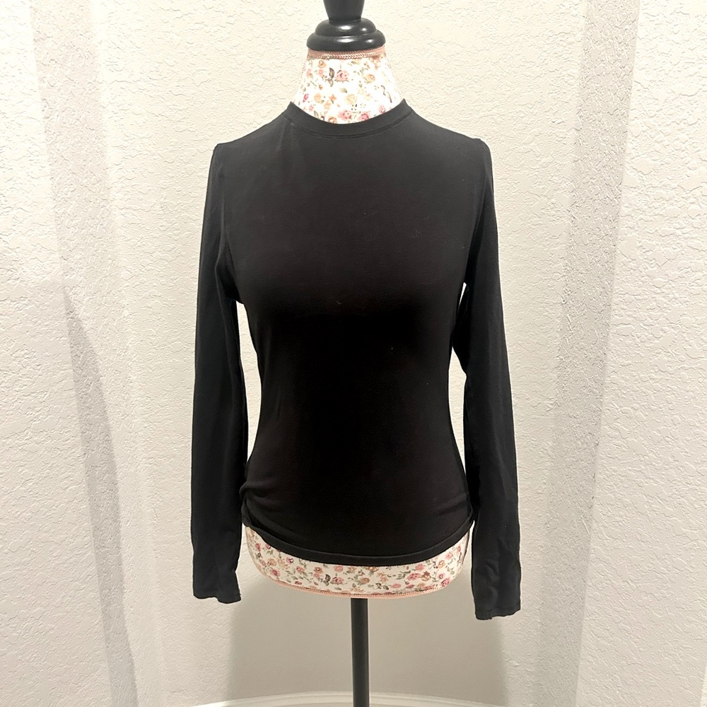 Skims Cotton Jersey Long Sleeve T Shirt Gently Worn